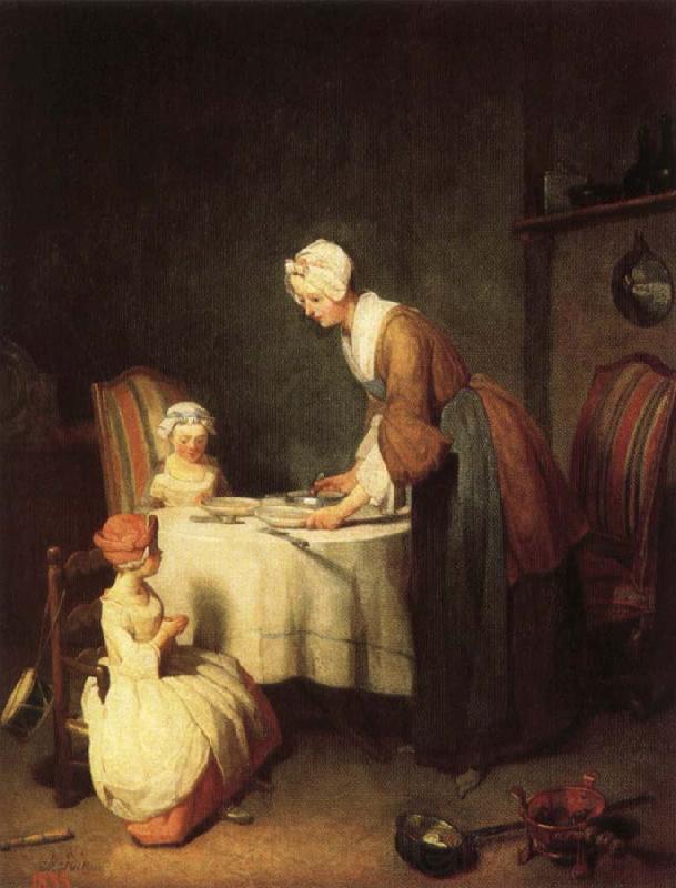 jean-Baptiste-Simeon Chardin Grace Before Dinner